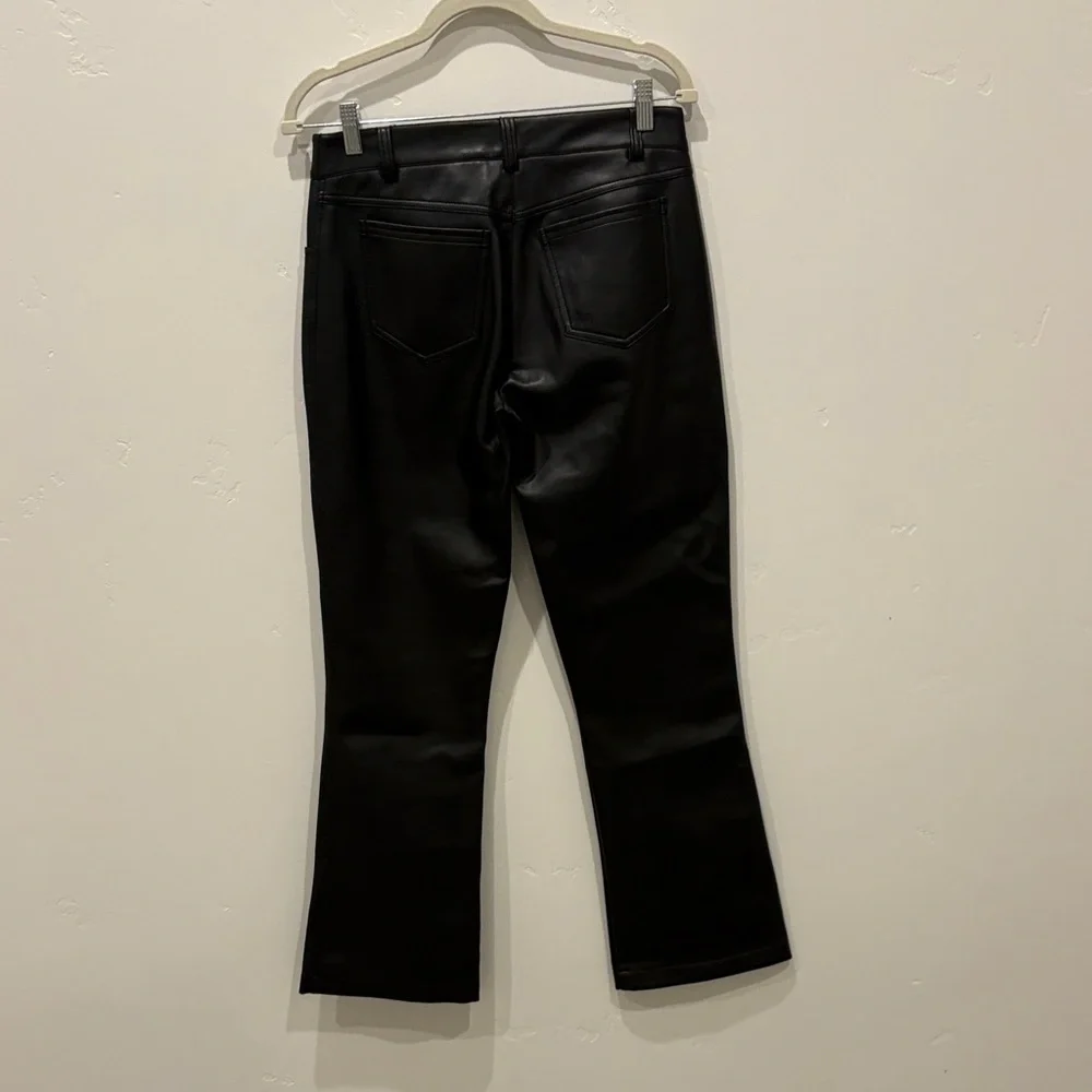 Free People Black Faux Leather Pants